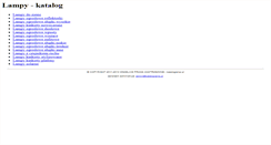 Desktop Screenshot of lampyogrodowe.kataloglamp.pl