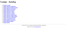 Tablet Screenshot of lampyogrodowe.kataloglamp.pl